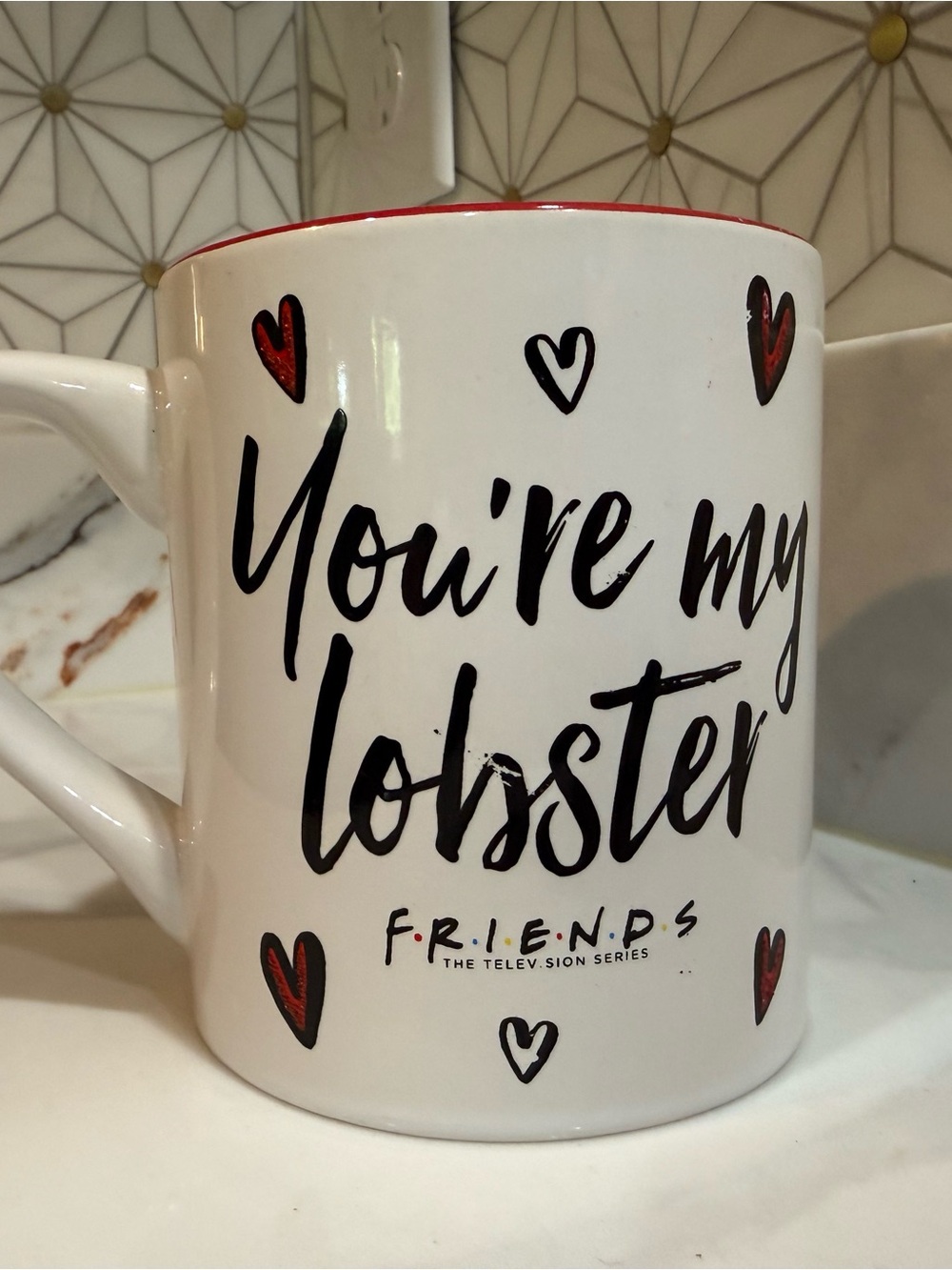 Friends "You're My Lobster" White Ceramic Mug